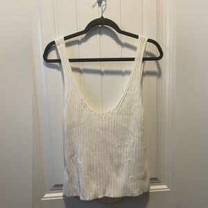 Vince
Rib Tie Back Cotton Blend Tank Top
Size Large 
NWT